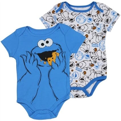 Sesame Street Cookie Monster Onesie Set Sesame Street Baby Clothes