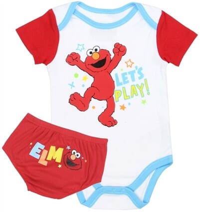 Sesame Street Elmo Onesie And Diaper Cover Elmo Baby Clothes