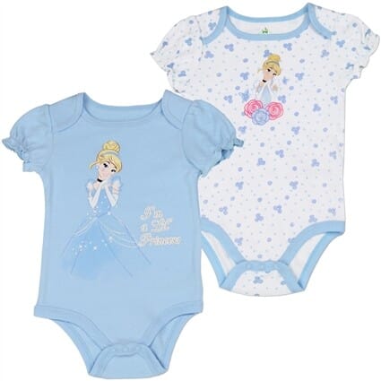 Disney Princess Cinderella Baby Onesie Set Space City Kids Clothing