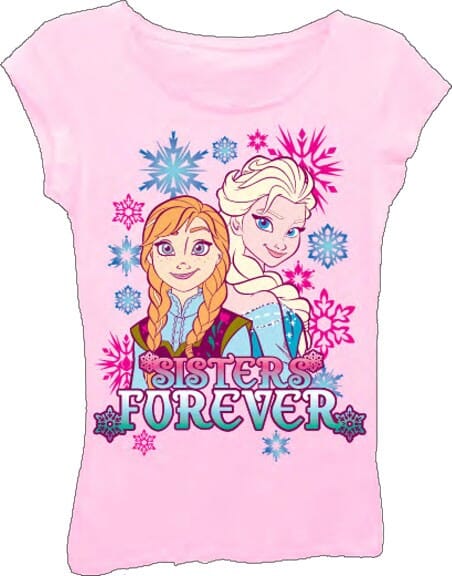 M Printed 100/% Cotton 5 to 6 T Shirt Disney Frozen Strong Bond