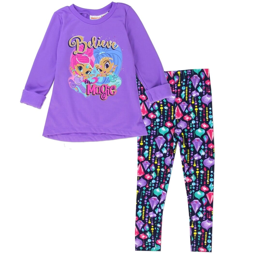 Shimmer and Shine Toddler Girl Shirt /& Pants Pajamas New 4T