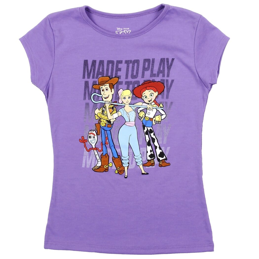 Disney Toy Story 4 Made To Play Toddler Girls Shirt
